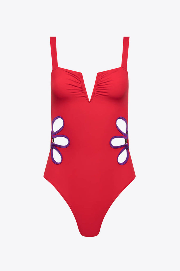 NOTCHED UP SWIMSUIT